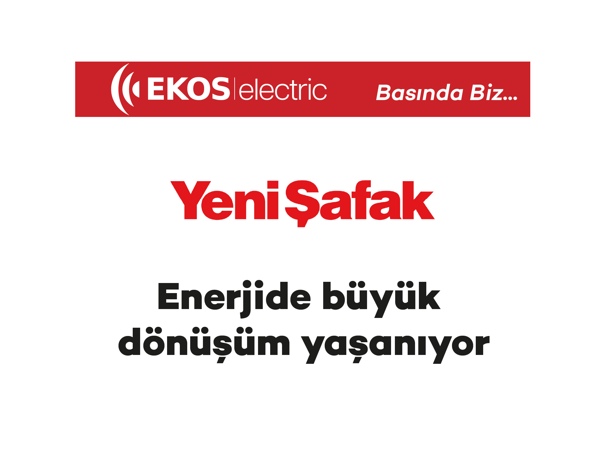 Grande transformation dans le domaine de l’énergie – Yeni Safak Gazetesi